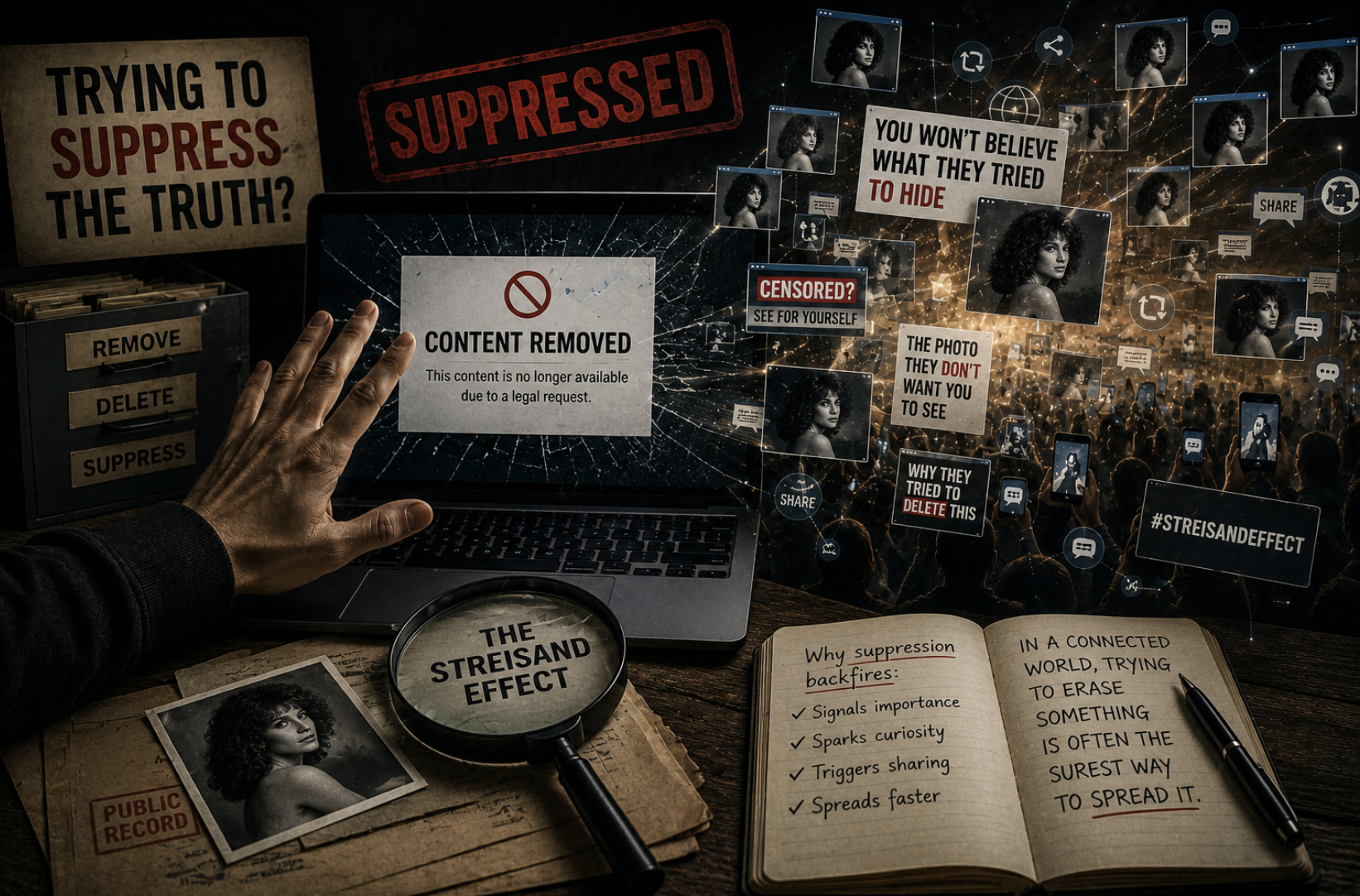 The Streisand Effect: Why Trying to Hide Information Makes It Spread