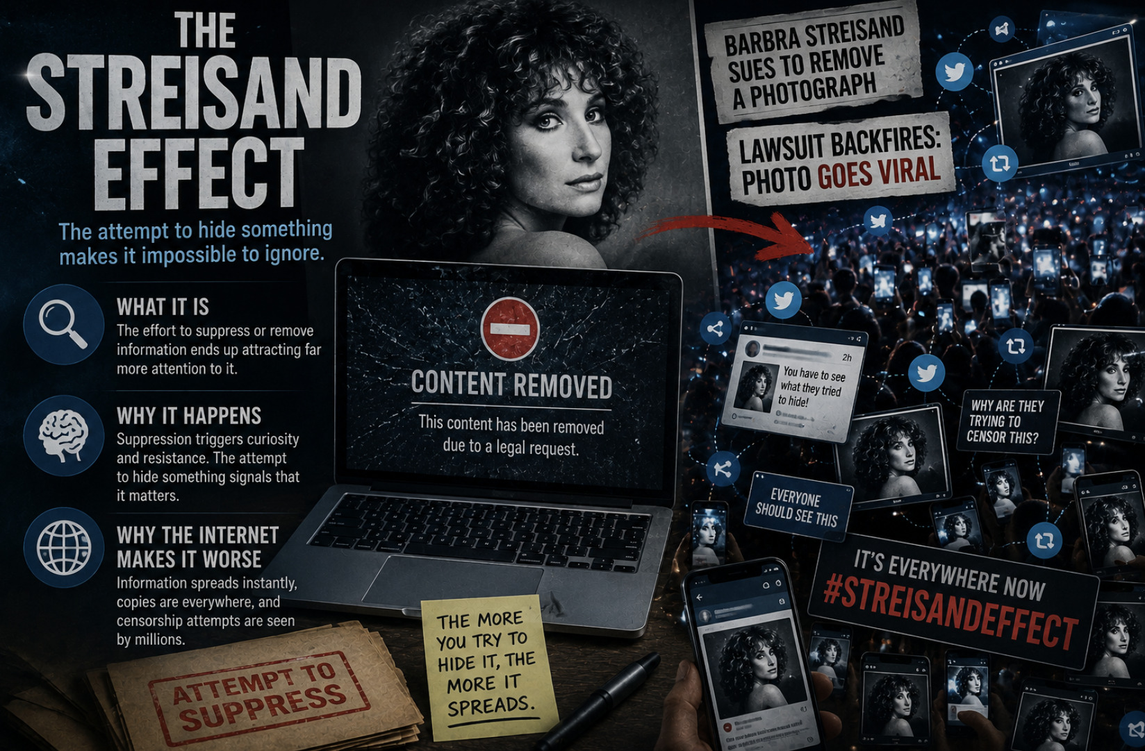 The Streisand Effect: Why Trying to Hide Information Makes It Spread