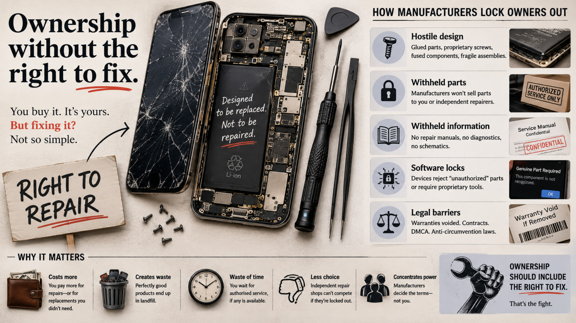 The Right to Repair and the Quiet War Over Fixing What You Own