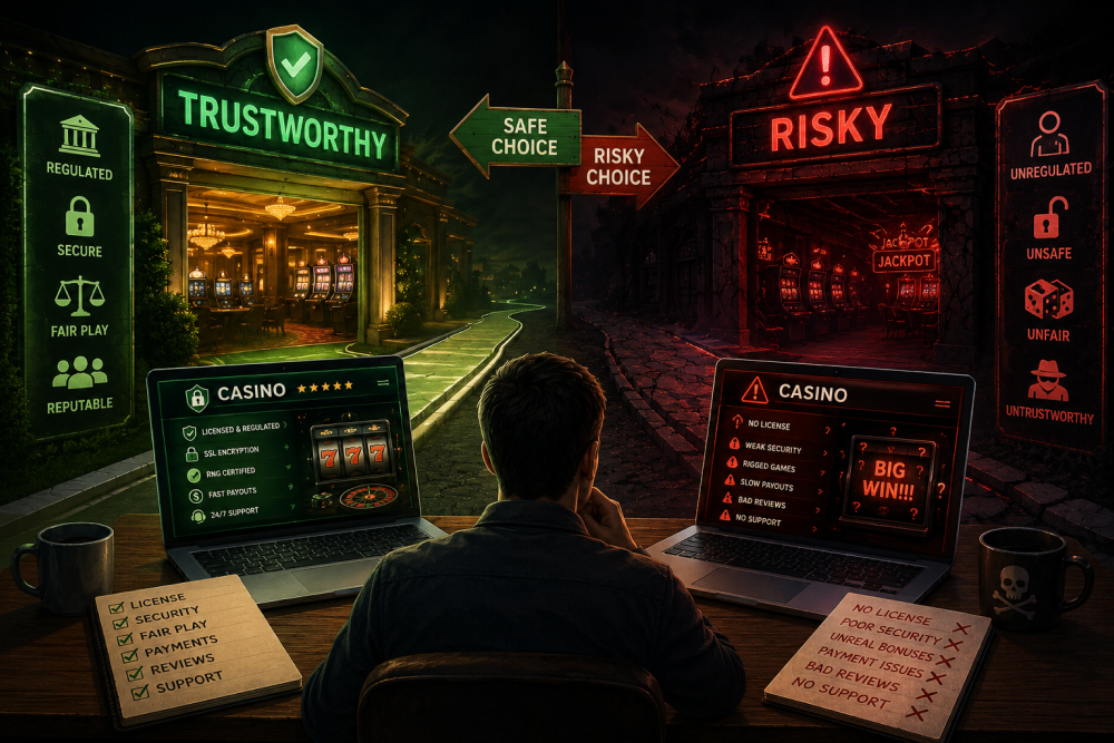 How to Tell a Trustworthy Online Casino From a Risky One